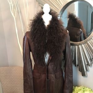 Viola Vita italian leather trench coat